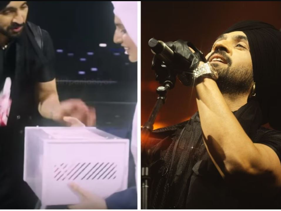 दिलजीत दोसांझ का मेनचेस्टर कॉन्सर्ट: फैन को गिफ्ट और दिल जीतने वाली बात