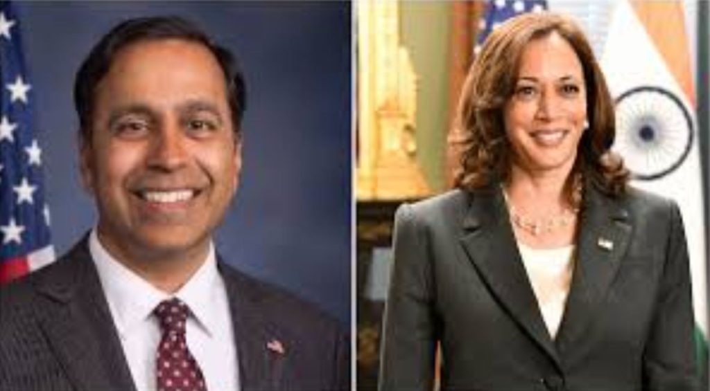 राजा कृष्णमूर्ति ने मिशिगन में कमला हैरिस के पक्ष में किया चुनाव प्रचार