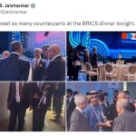 16वें ब्रिक्स शिखर सम्मेलन के रात्रिभोज में शामिल हुए डॉ एस जयशंकर