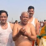 केंद्रीय मंत्री जीतन राम मांझी ने त्रिवेणी संगम में किया  स्नान