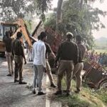 ट्रॉली पलटने से मजदूर की दर्दनाक मौत