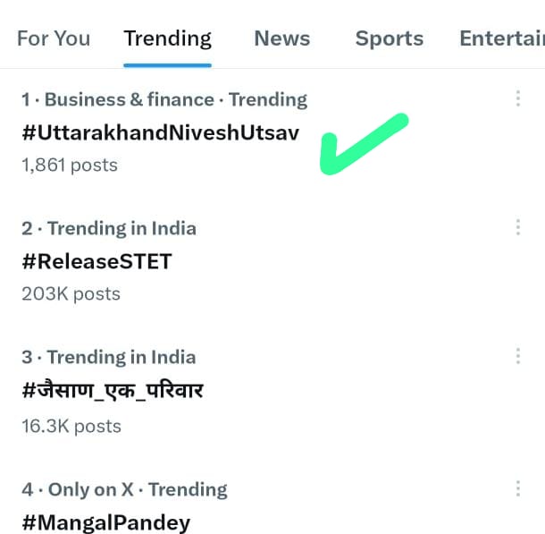 ‘उत्तराखंड निवेश उत्सव’ का सोशल मीडिया एक्स पर दिखा उत्साह