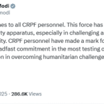 पीएम मोदी ने CRPF के 87वें स्थापना दिवस पर दी शुभकामनाएं