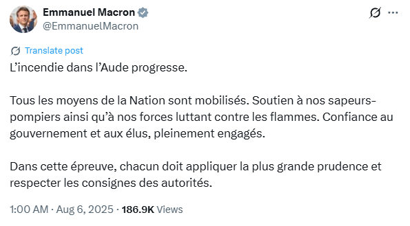 जंगल में लगी आग स्पेन की सीमा तक पहुंची, 4,500 हेक्टेयर जलकर राख