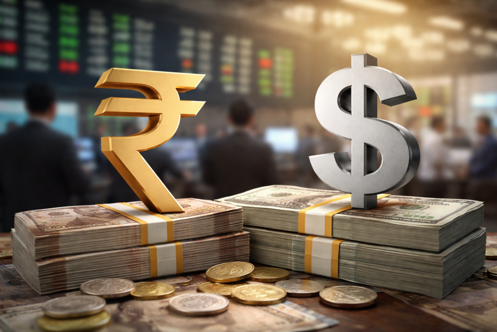 रुपया डॉलर के मुकाबले मजबूत, ट्रेड डील से बाजार में लौटा भरोसा
