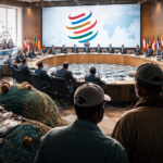 WTO मात्स्यिकी सब्सिडी समझौता और भारत की भूमिका दर्शाता प्रतीकात्मक चित्र