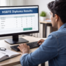 कंप्यूटर स्क्रीन पर HSBTE Diploma Result 2026 चेक करता हुआ छात्र, शैक्षणिक और परीक्षा से जुड़ा दृश्य।