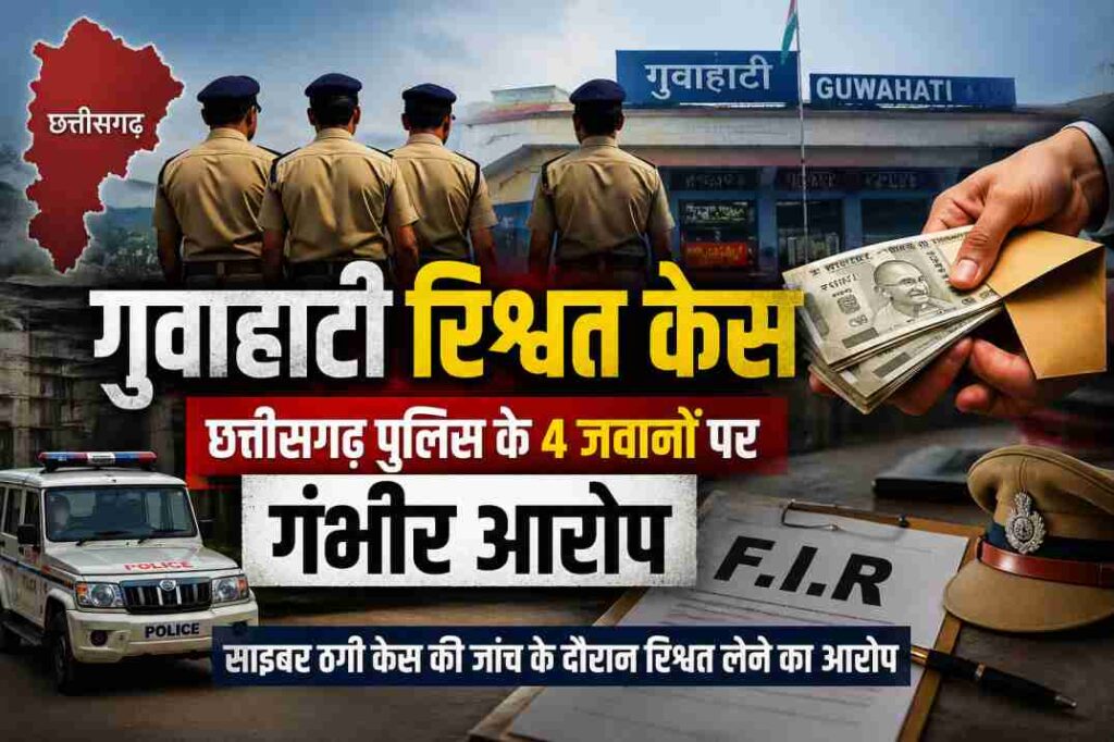 पुलिस स्टेशन के अंदर जांच प्रक्रिया और दस्तावेज़ों की जांच का प्रतीकात्मक दृश्य
