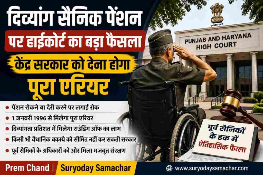 भारतीय सेना के एक पूर्व सैनिक की प्रतीकात्मक तस्वीर, जो अपने पेंशन अधिकार को दर्शाता है। साफ और प्रोफेशनल न्यूज़ स्टाइल इमेज।