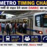भीड़भाड़ वाले Metro स्टेशन पर खड़ी Delhi Metro ट्रेन, जहां यात्री नई टाइमिंग व्यवस्था का लाभ लेते दिखाई दे रहे हैं।