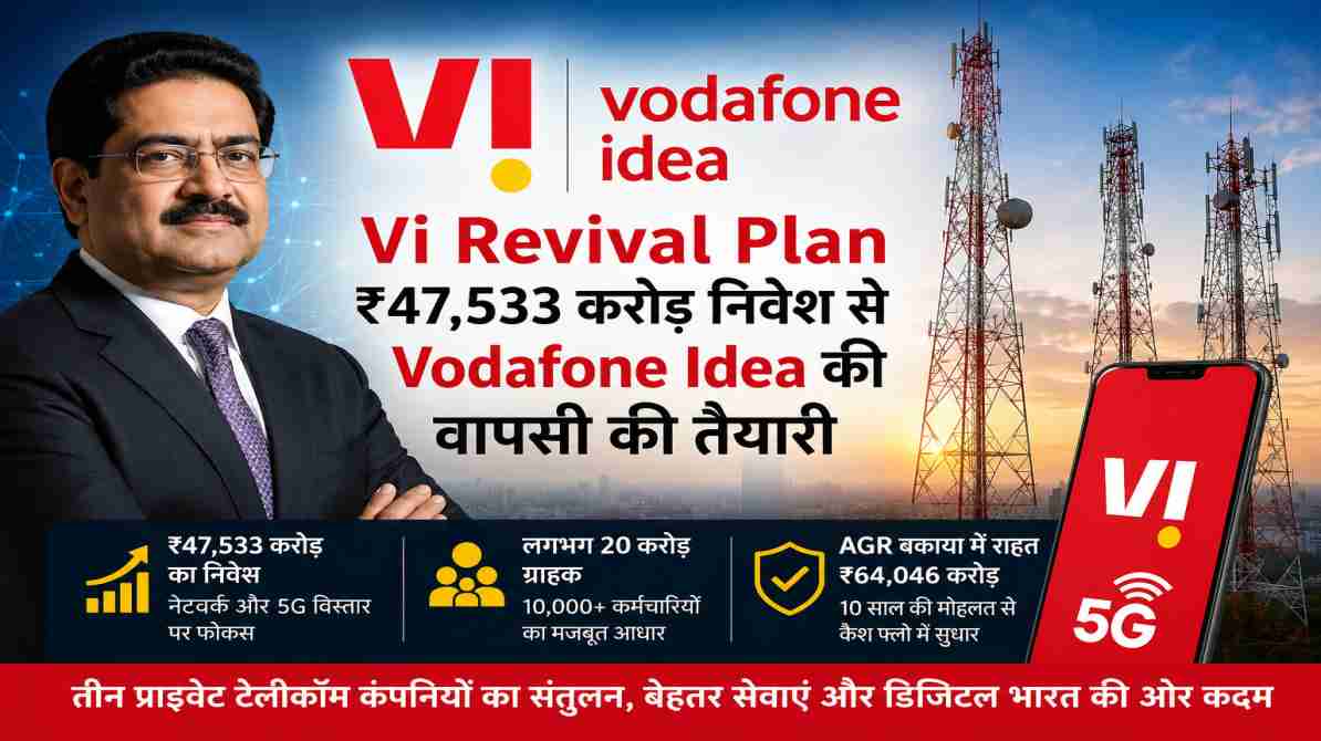 भारत में टेलीकॉम इंफ्रास्ट्रक्चर और 5G नेटवर्क विस्तार को दर्शाती प्रोफेशनल न्यूज़ इमेज