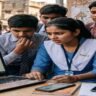 लैपटॉप और मोबाइल पर CBSE 12th Result 2026 चेक करते हुए छात्र, डिजिटल स्क्रीन पर रिजल्ट दिखाई दे रहा है।