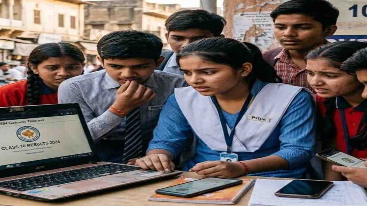लैपटॉप और मोबाइल पर CBSE 12th Result 2026 चेक करते हुए छात्र, डिजिटल स्क्रीन पर रिजल्ट दिखाई दे रहा है।
