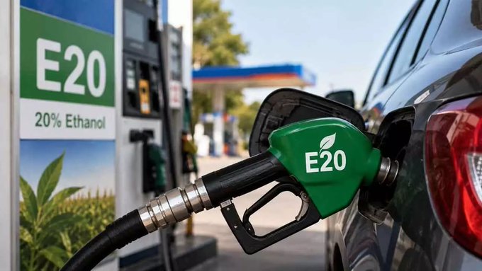 E20 petrol mileage reduction